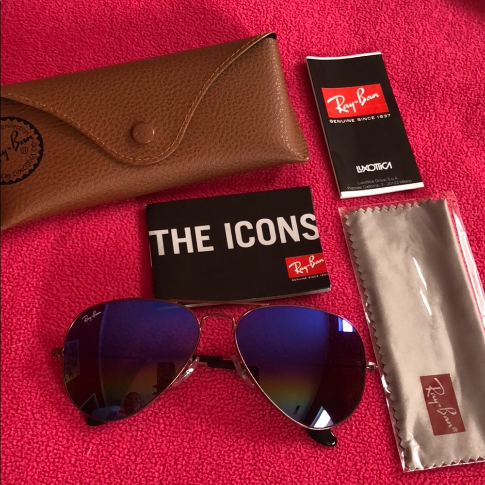 🍭 Ray-Ban RB3025 58 Rainbow Aviator